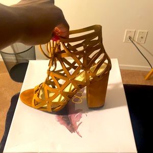 Jessica Simpson strapped heels